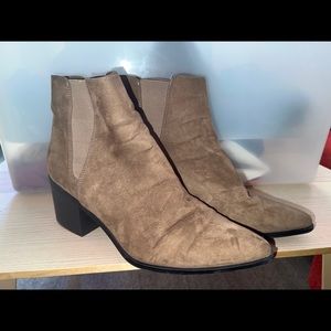 Taupe booties
